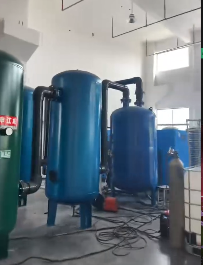 合肥吉坤电子真空排水罐现场安装，调试完成